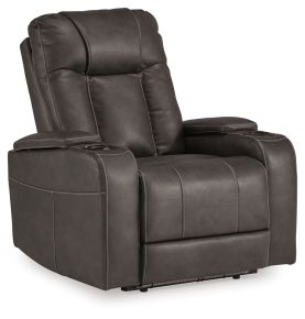 Signature Design by Ashley® 6620513 Feazada - Power Recliner With Adj Headrest - Shadow