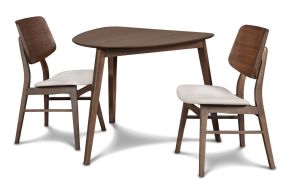 New Classic 40-1651-D2C Oscar - Corner Table & 2 Chairs - Walnut