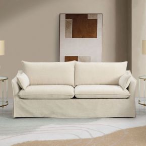 ACME LV02910 Shane - Sofa With 2 Pillows - Beige Linen