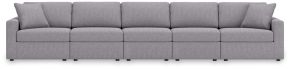 Signature Design by Ashley® 92104S75 Modmax - 5-Piece Sectional With 3 Armless Chairs - Granite