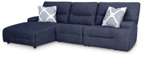 Ashley Furniture 93607S7 Ashley Furniture 93607S7 Acklen Place - 3-Piece Power Reclining Sectional With LAF Power Reclining Back Chaise - Navy