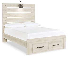 Ashley Furniture B192B33 Ashley Furniture B192B33 Cambeck - Full Panel Bed With 2 Storage Drawers - Whitewash