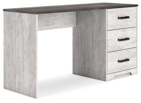 Signature Design by Ashley® H4121-34 Shawburn - White / Dark Charcoal Gray - Home Office Desk