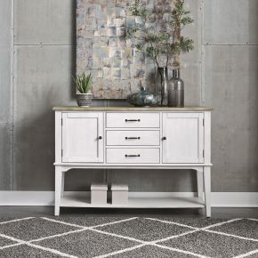 Liberty Furniture 171-SR5638 Summerville - Server - Soft White Wash / Wirebrushed Gray