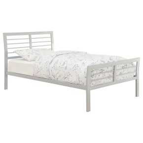 CoasterEveryday 300201T Cooper - Metal Twin Open Frame Bed - Silver