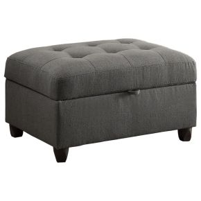 CoasterEveryday 500414 Stonenesse - Rectangular Upholstered Storage Ottoman - Gray