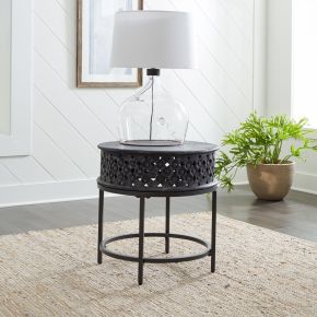 Liberty Furniture 2134-AT1001 Stella - Accent End Table - Chalkboard Black