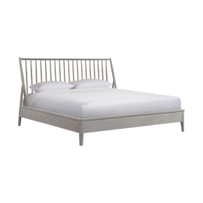 Intercon BY-BR-9860K-WHT-C Bayside - King Bed - Silver