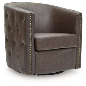 Signature Design by Ashley® A3000741 Brentlow - Swivel Accent Chair - Granite