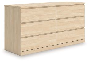 Signature Design by Ashley® EB9632-231 Onita - Six Drawer Dresser - Natural