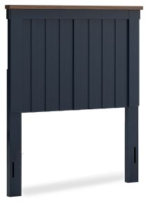 Ashley Furniture B414-53 Landocken - Twin Panel Headboard - Brown / Blue