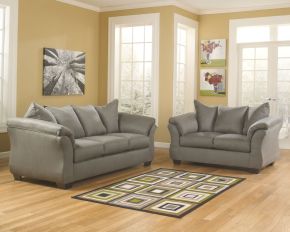 Ashley Furniture 75005/38/35 Darcy - 2 Pc. - Sofa, Loveseat - Cobblestone
