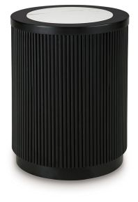 Ashley Furniture T650-6 Ashley Furniture T650-6 Grayman - Round End Table - Black