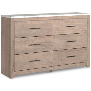 Ashley Furniture B1191-31 Senniberg - Light Brown - Six Drawer Dresser