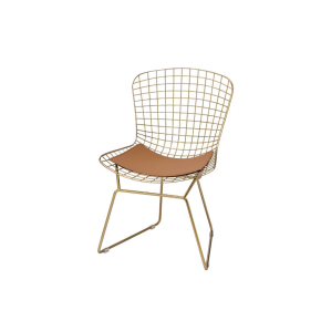 ACME 96849 Achellia - Side Chair (Set of 2) - Whiskey PU & Gold