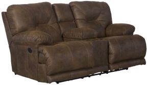 Catnapper 64389-1228/29-3028/29 Voyager - Fabric Power Lay Flat Reclining Console Loveseat - Elk