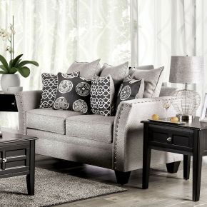 Furniture of America SM6221-LV Talgarth - Loveseat - Gray