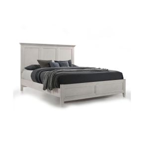 Intercon SM-BR-8865K-RWH-C San Mateo - King Standard Bed - Rustic White