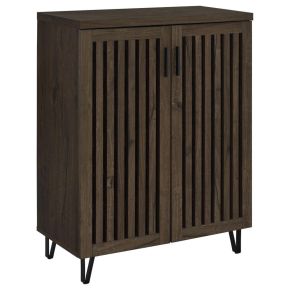 Coaster Fine Furniture 950423 Brixton - 2-Door Entryway Shoe Storage Cabinets - Smoked Oak