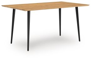Signature Design by Ashley® D501-25 Gretlynn - Rectangular Dining Room Table - Black / Natural