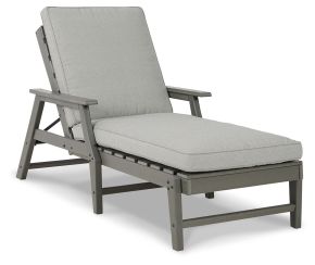 Ashley Furniture P802-815 Visola - Chaise Lounge with Cushion - Gray