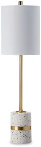 Signature Design by Ashley® L235674 Maywick - White - Metal Table Lamp