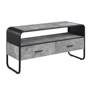 ACME LV01143 Raziela - 22" TV Stand - Concrete Gray & Black