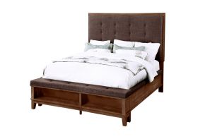 New Classic 00-594-300 Cagney - 5/0 Queen Bed - Dark Brown