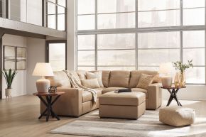 Signature Design by Ashley® 38006/55/49/08 Bandon - 3 Pc. - 2-Piece Sectional With Laf Loveseat, Ottoman - Toffee