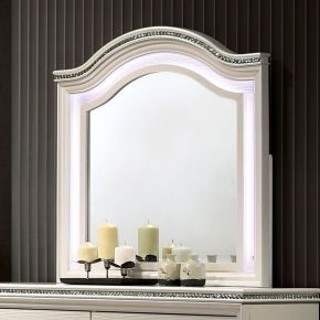 Furniture of America CM7901M Allie - Mirror - Pearl White