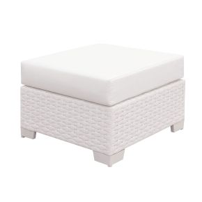 Furniture of America CM-OS2128WH-N Somani - Small Ottoman - White