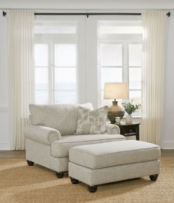 Benchcraft® 13201/23/14 Asanti - 2 Pc. - Chair and a Half, Ottoman - Fog