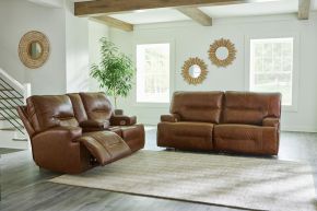 Signature Design by Ashley® U25705/47/18 Francesca - Auburn - 2 Pc. - Power Reclining Sofa, Loveseat