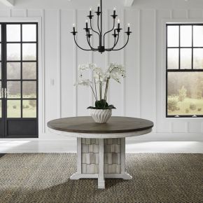Liberty Furniture 237-DR-PED River Place - Pedestal Table - White