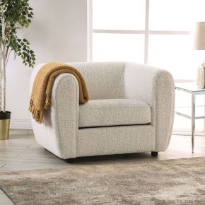 Furniture of America FM61001WH-CH Verdal - Chair - Off-White