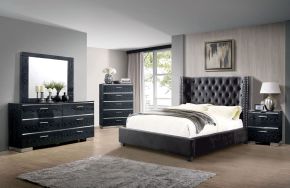 Furniture of America CM7779DG-CK-BED Cayla - California King Bed - Black