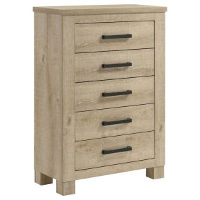 Coaster Fine Furniture 225105 Oakglen - 5-Drawer Bedroom Chest Of Drawers - Weathered Oak