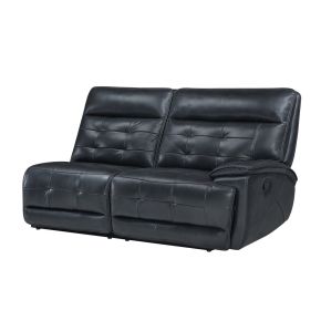 New Classic U2586-R20-BLK Warner - RAF Loveseat With 1 Recliner - Black