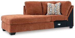 Signature Design by Ashley® 2430416 Aviemore - Laf Corner Chaise - Spice