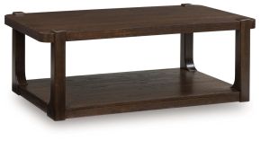 Signature Design by Ashley® T656-1 Breckington - Rectangle Cocktail Table - Dark Brown