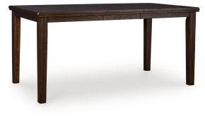 Signature Design by Ashley® D596-32 Haddigan - Dining Room Counter Height Butterfly Extension Table - Dark Brown