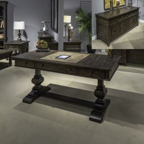 Liberty Furniture 297-HO-2DS Paradise Valley - 2 Piece Home Office Desk Set - Dark Brown