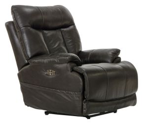 Catnapper 7645677-1283/09-3083/09 Naples - Power Headrest With Lumbar Power Lay Flat Recliner With Ext Ottoman