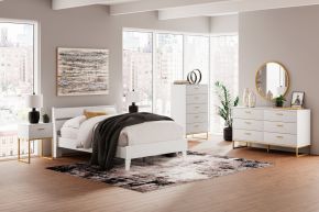 Signature Design by Ashley® EB1867/231/245/156/112/291(2) Socalle - Two-tone - 6 Pc. - Dresser, Chest, Full Panel Platform Bed, 2 Nightstands