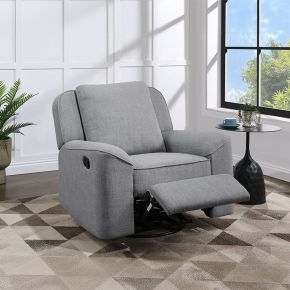 ACME LV02535 Destiny - Glider Recliner With Swivel - Gray Linen
