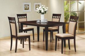 Coaster Fine Furniture 100771-S5A Gabriel - 5 Piece 59" Rectangular Dining Set - Cappuccino