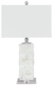 Ashley Furniture L429014 Malise - Alabaster Table Lamp - White