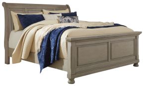Ashley Furniture B733B36 Lettner - California King Sleigh Bed - Light Gray
