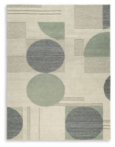 Ashley Furniture R406351 Dallane - 8' x 10' Rug - Linen / Blue / Green