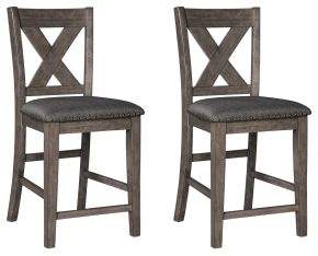 Signature Design by Ashley® D388-124 Caitbrook - Gray - Upholstered Barstool (Set of 2)